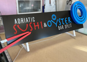 3D svjetleca slova | ADRIATIS SUSHI | Studio GOST