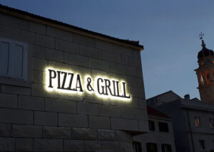 3D svjetleca slova _ PIZZA GRILL _ Studio GOST